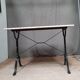 Bistro table in white marble