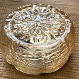 Vintage amber glass ceiling lamp