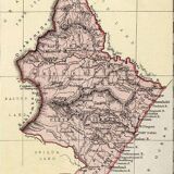Antique map of Africa, Mauritius. Bourbon (Reunion) circa 1882, Blackie and Sons, Londn=on