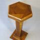 Side table with removable polygonal top, Art Deco, inlaid 1925