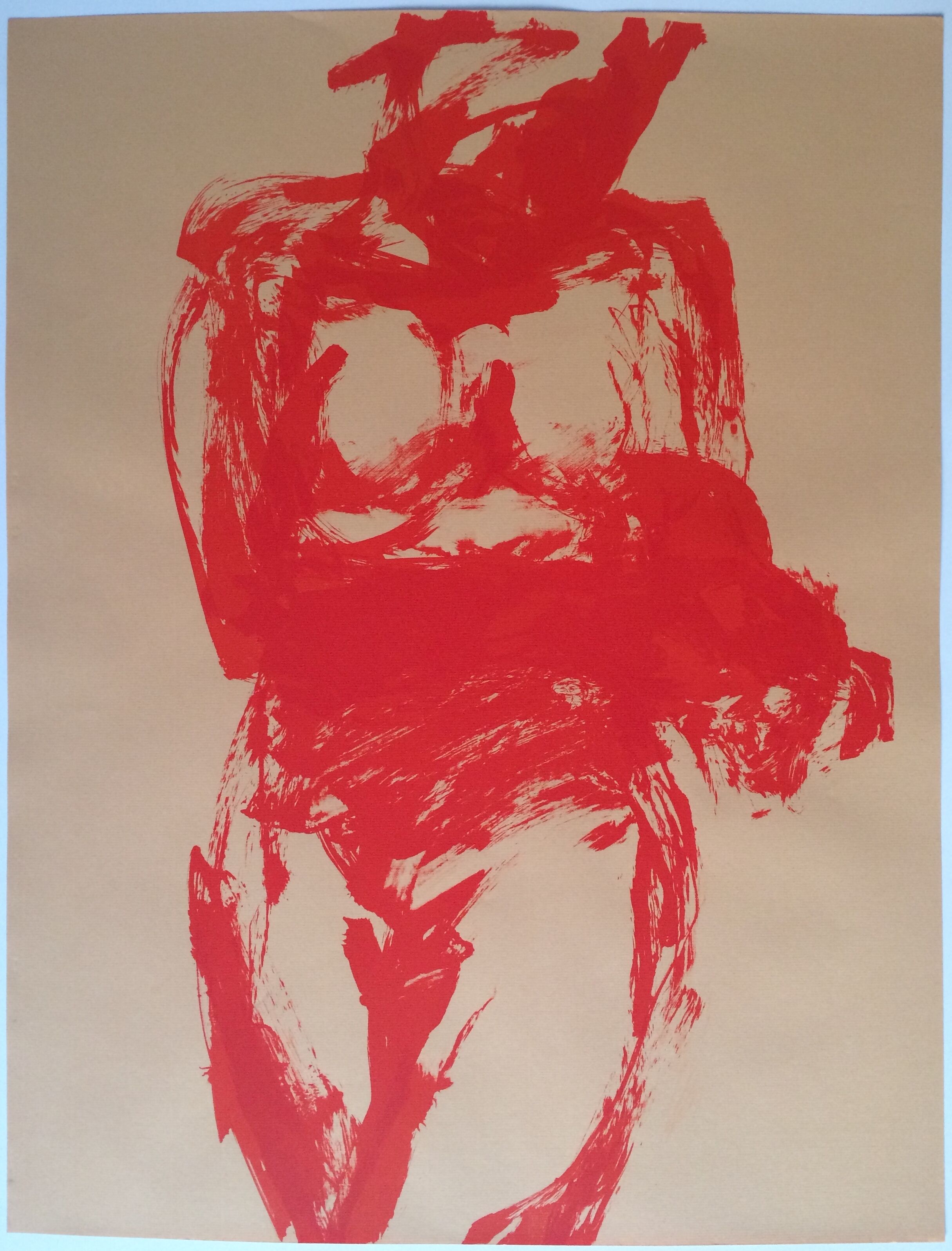 Original lithograph on paper by Claude Garache, untitled, circa 1970