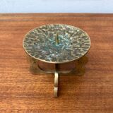 Mid-century brutalist metal candlestick, 1960s