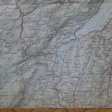 Old map of the Jura region, Lake Neuchatel