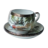 Tasse en porcelaine kutami japon visage geisha lithophane