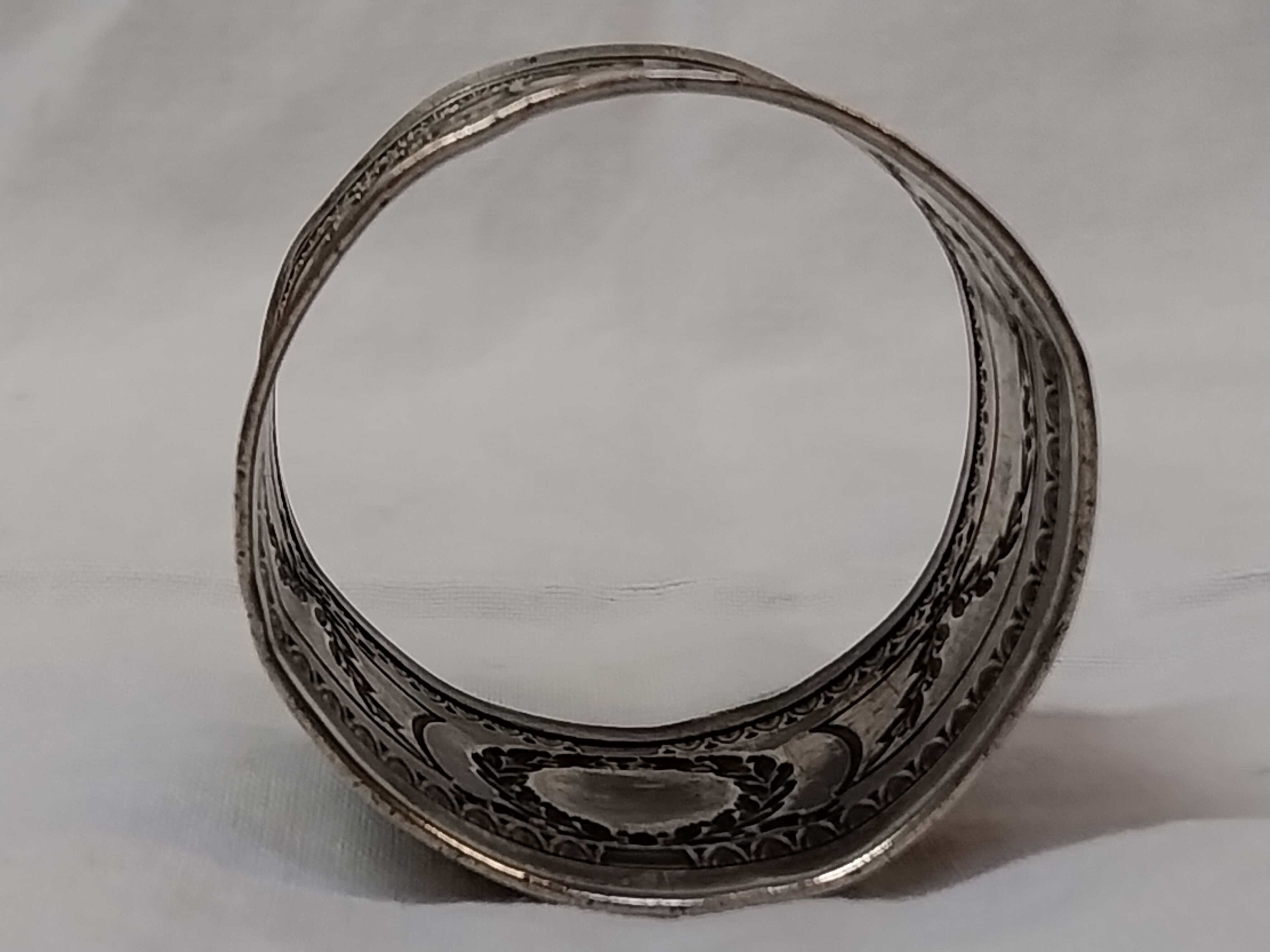 Solid silver towel ring