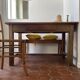 Small antique farmhouse table in wood – 120 cm