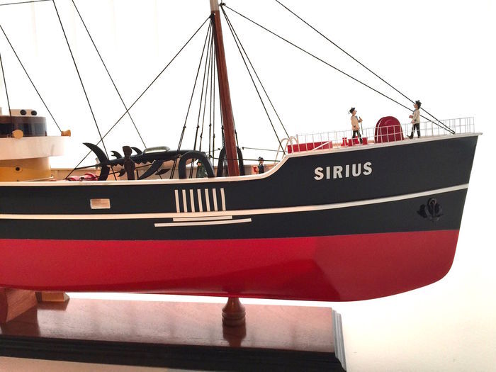 Tintin - Model of the Sirius Boat - The Treasure of Rackham the Red 60 cm wood