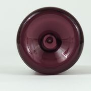 Glass vase signed Purple Timo Sarpaneva Pullo Bird Bottle, Iittala, Finland.