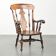 Chaise à épingles Windsor anglaise antique du début du 19e siècle