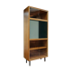 Bibliothèque vitrine bicolore