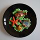 Assiette decor poissons vallauris annees 60