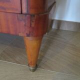 Louis XVI chest of drawers - Bronze - Butterfly wood veneer marquetry - 1930