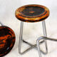 Ensemble de 3 tabourets en acier tubulaire chromé Bauhaus par Robert Slezak, années 1930