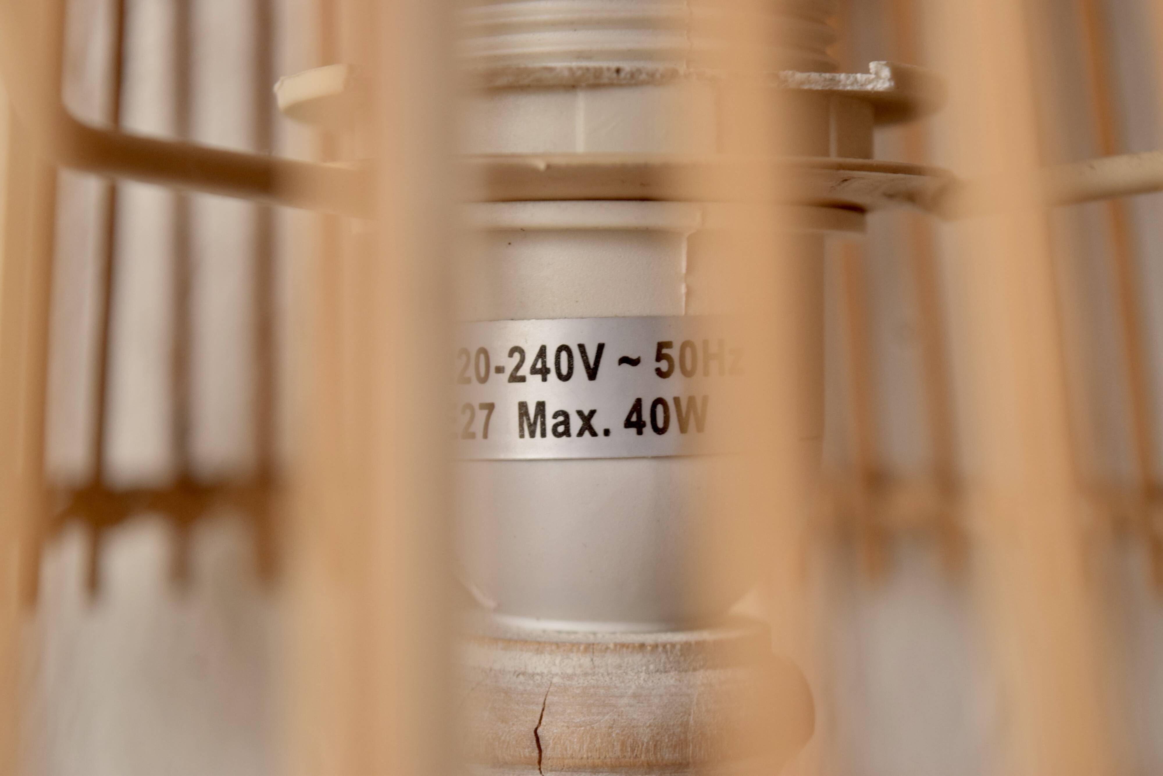 Vintage wooden table lamp