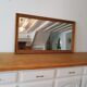 Golden rectangular mirror - 63x116cm