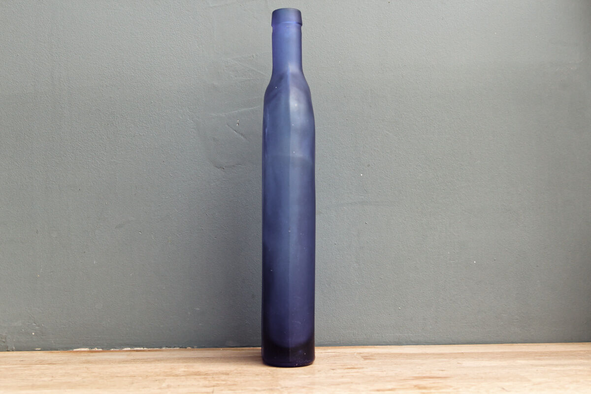 Bouteille, vase, bleu cobalt