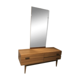 Dressing table with mirror, vintage 1970
