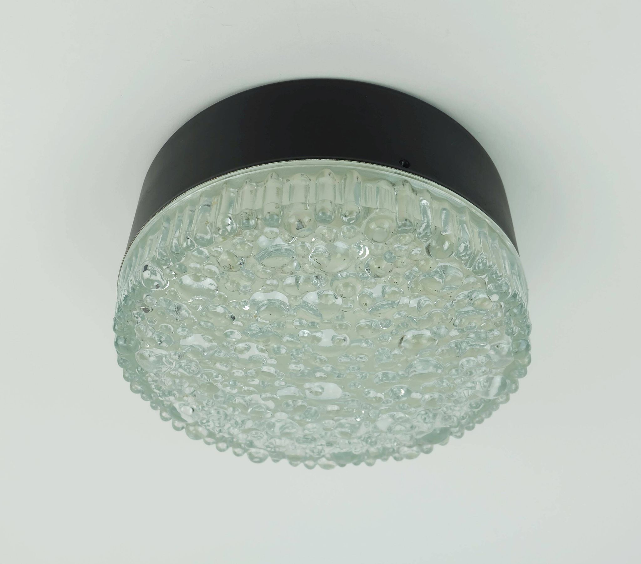 No. 1 of 2- staff ceiling lamp or wall lamp model a 226 bubble glass 60s70s