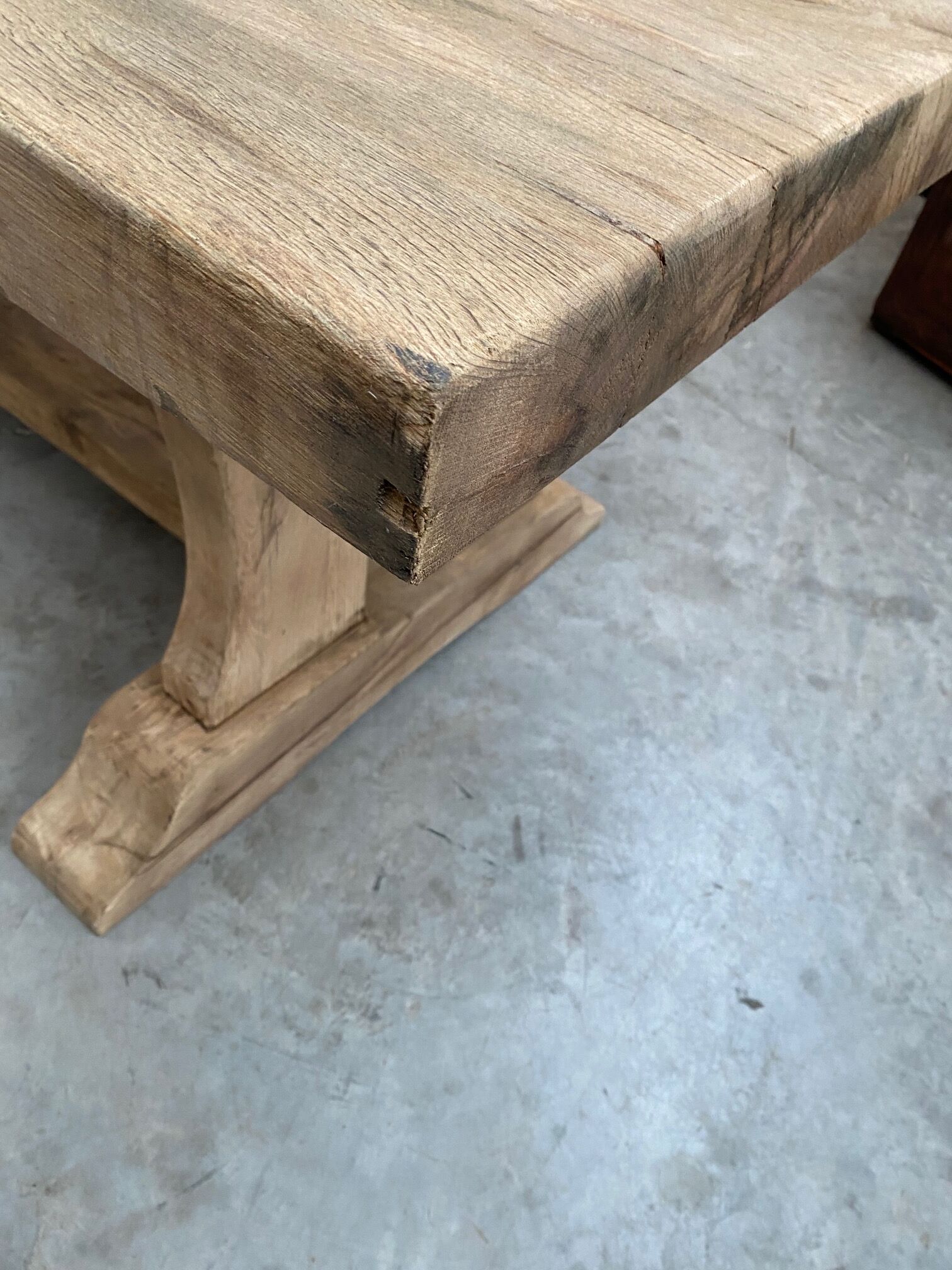 Solid oak farmhouse table