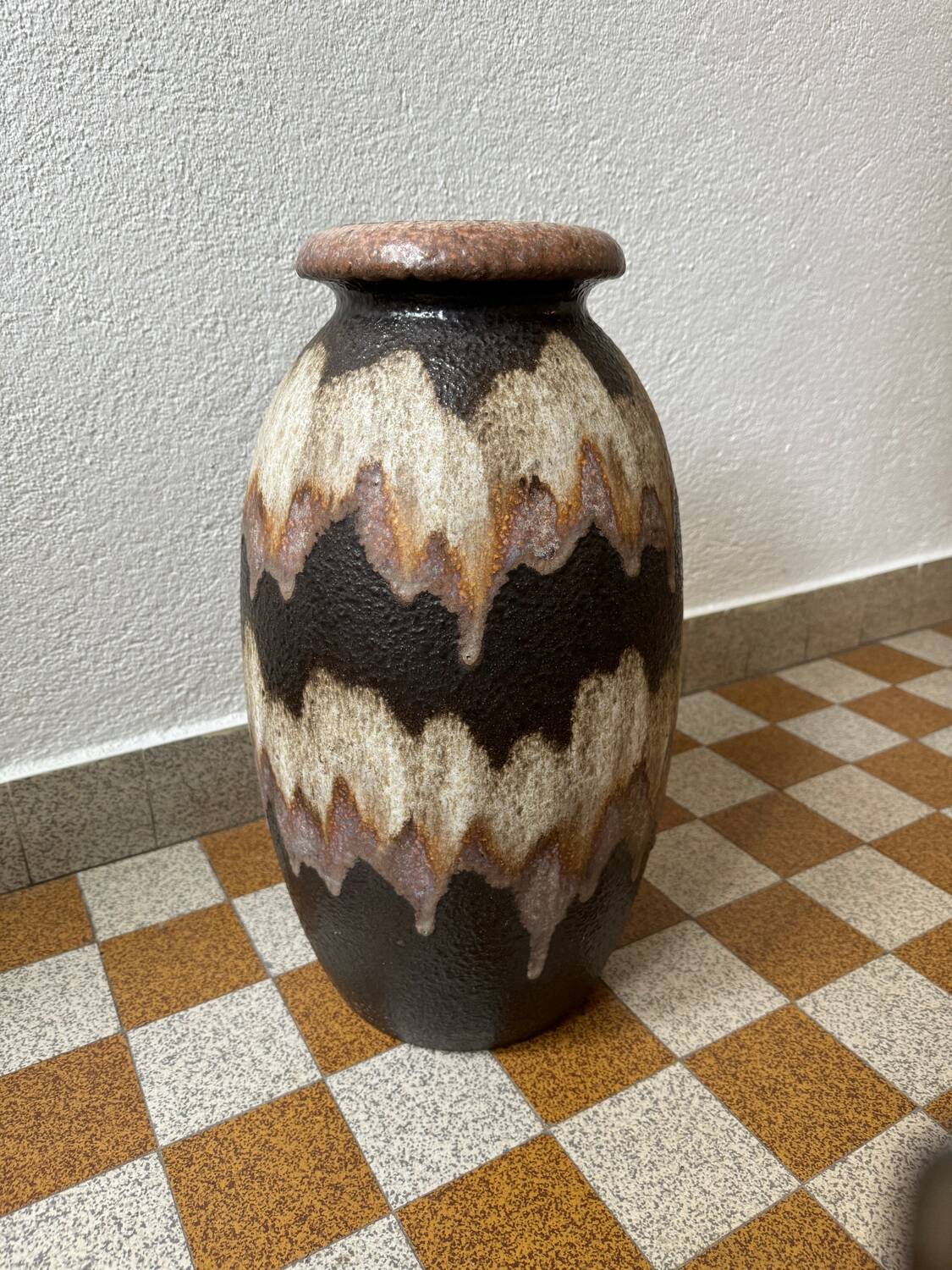 Large West Germany ceramic vase from the 60s