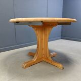 Rainer Daumiller style pine wood dining table, 1970s