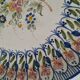 Hand-painted earthenware plate, floral bouquet