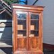 Louis Philippe Style Mahogany Display Cabinet from the 19th Century