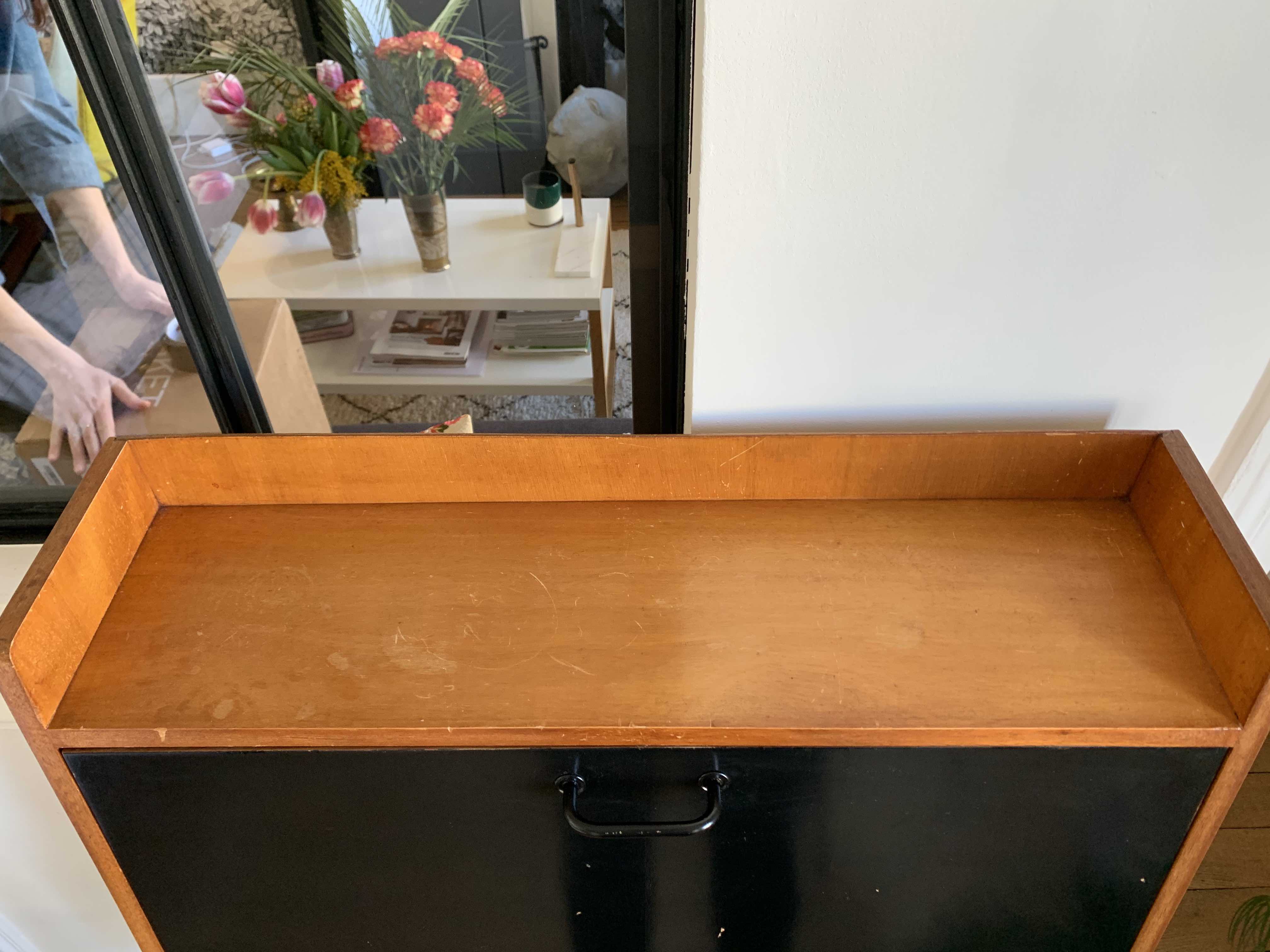 Vintage secretary France circa 1950