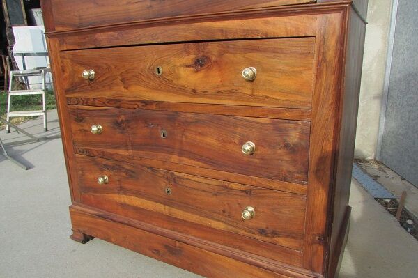 Chest of drawers L.Philippe in solid walnut