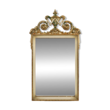 20th Century Napoleon III style mirror in wood with facet cut mirror, France