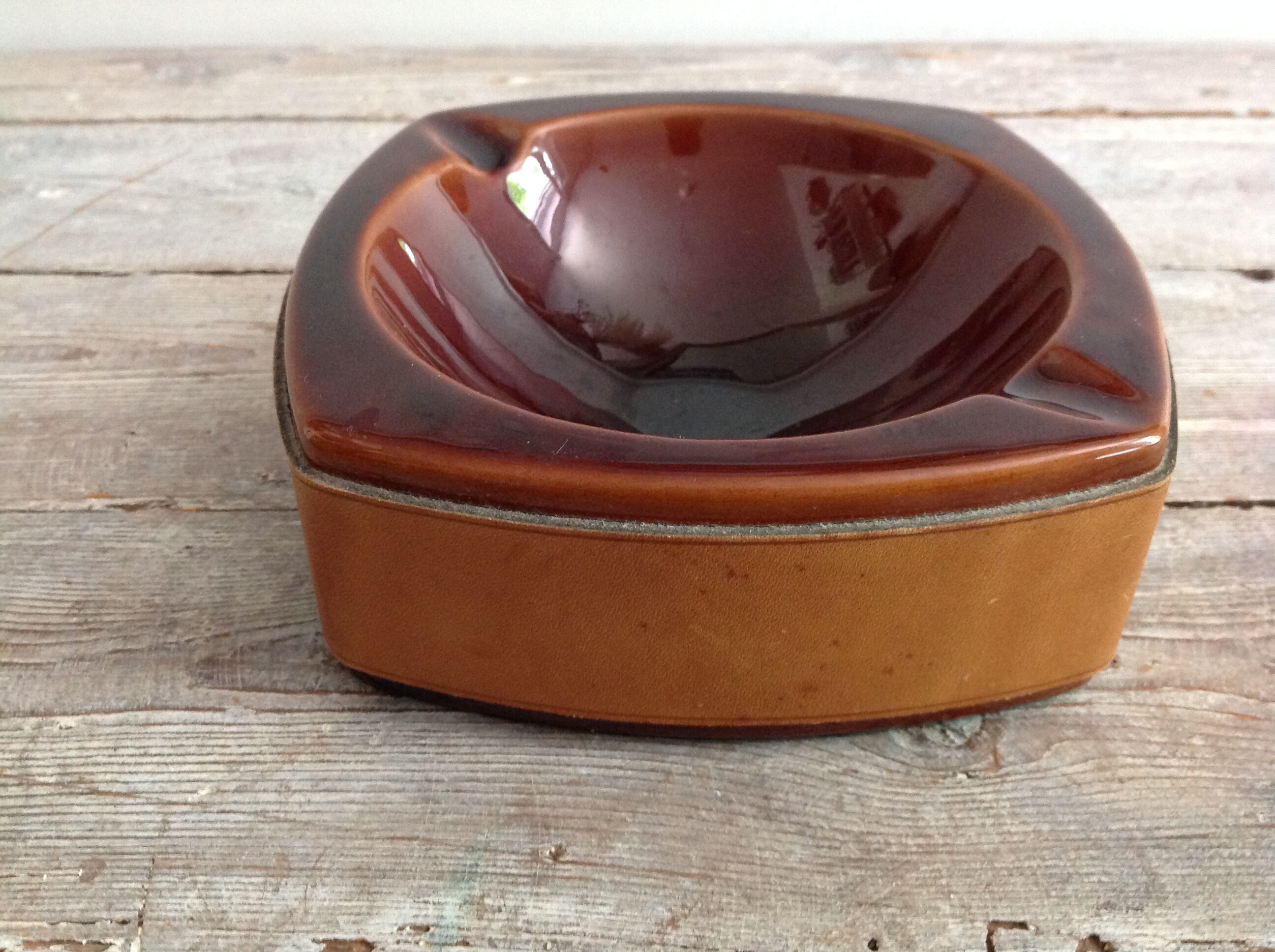 Cendrier en cuir Longchamp