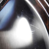 Large compartmented stainless steel hors d'oeuvre platter by Guy Degrenne, France, vintage.