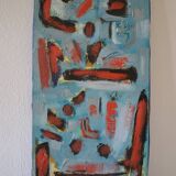 HST abstract painting mid-20th century CoBrA art brut