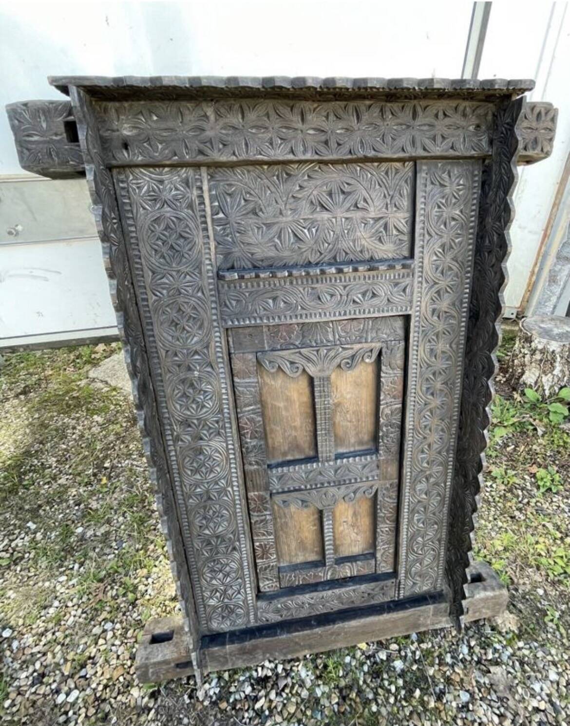 Large ancient door from the Himalayas.