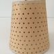 Mini lampshade with vintage perforated cardboard pliers