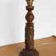 Lampe à poser en bois sculpté et abat-jour dôme, 1930