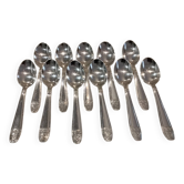 11 silver-plated metal coffee spoons Lemondial Grand Prix Monaco