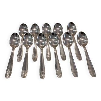 11 silver-plated metal coffee spoons Lemondial Grand Prix Monaco