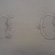 Lot de 10 serviettes de table monogrammées