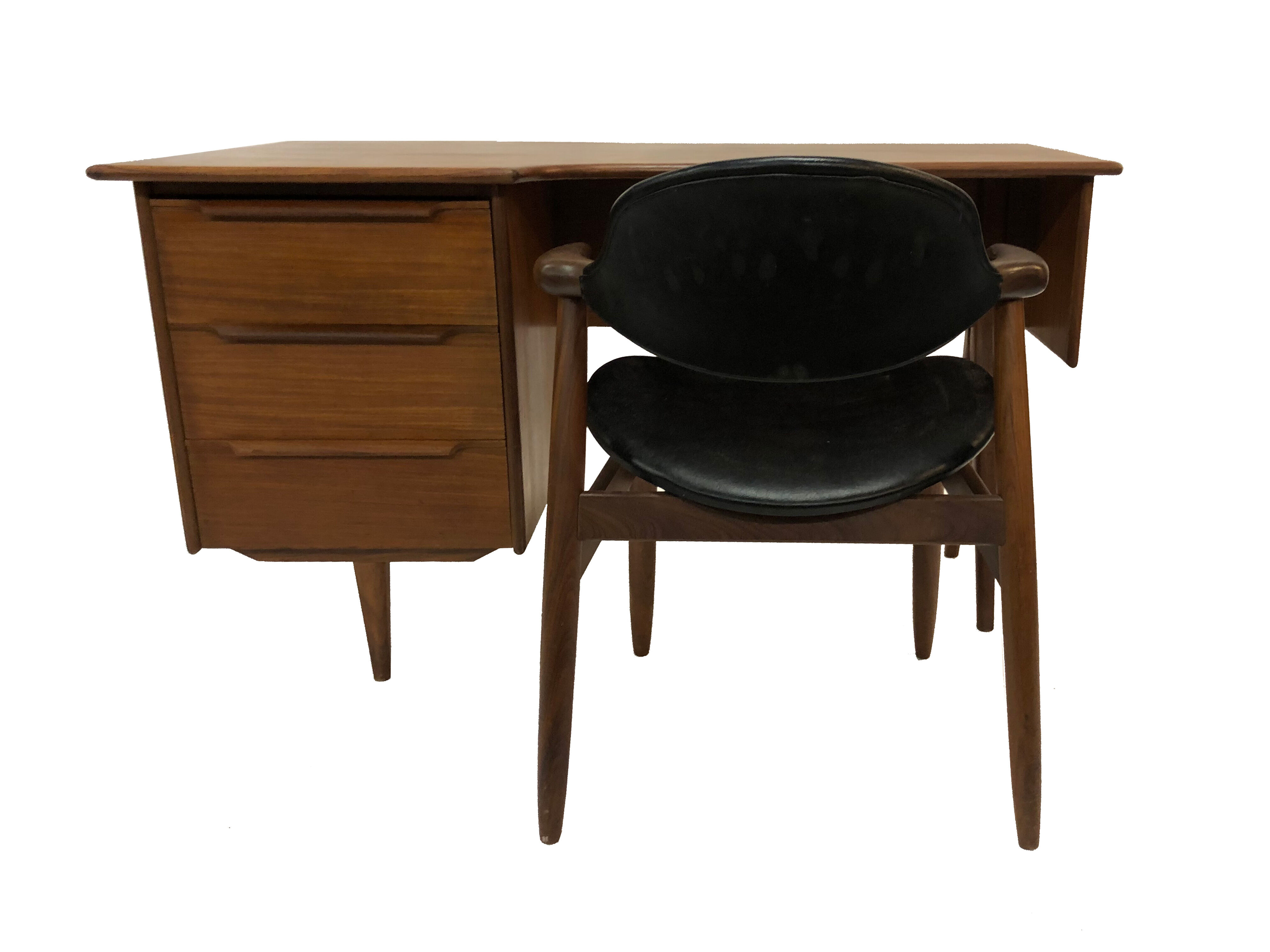 Vintage design desk Mid Century Danish Tijsseling