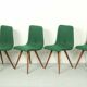 Set of 4 Teak Dining Chairs by van Os, 1950s