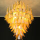 Chandelier Murano glass Canadiens Mazzega tissue 70