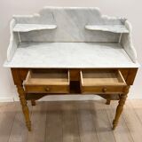 Dressing table - Louis Philippe dressing table marble and wood