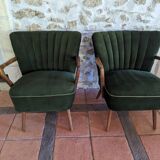 Paire de fauteuils coktail