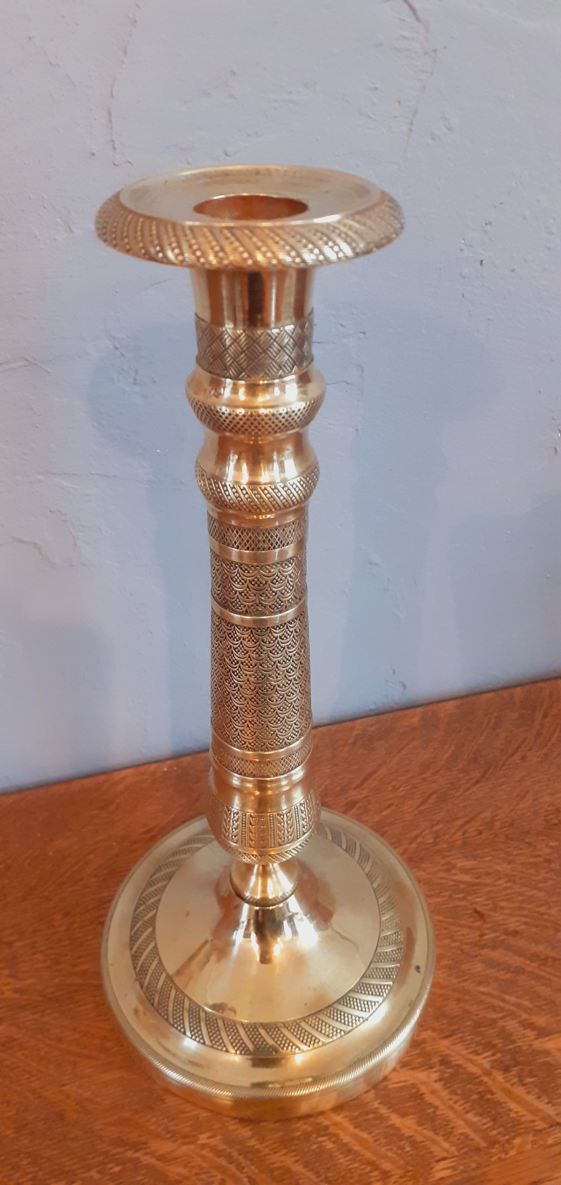 Bronze candle holder of the Directoire period late eighteenth century