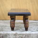 Wooden stool, small stool, plant holder, interior decoration, wood stool Measurement: height 16