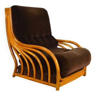 Bamboo Armchair Maugrion Vintage Edition 1960
