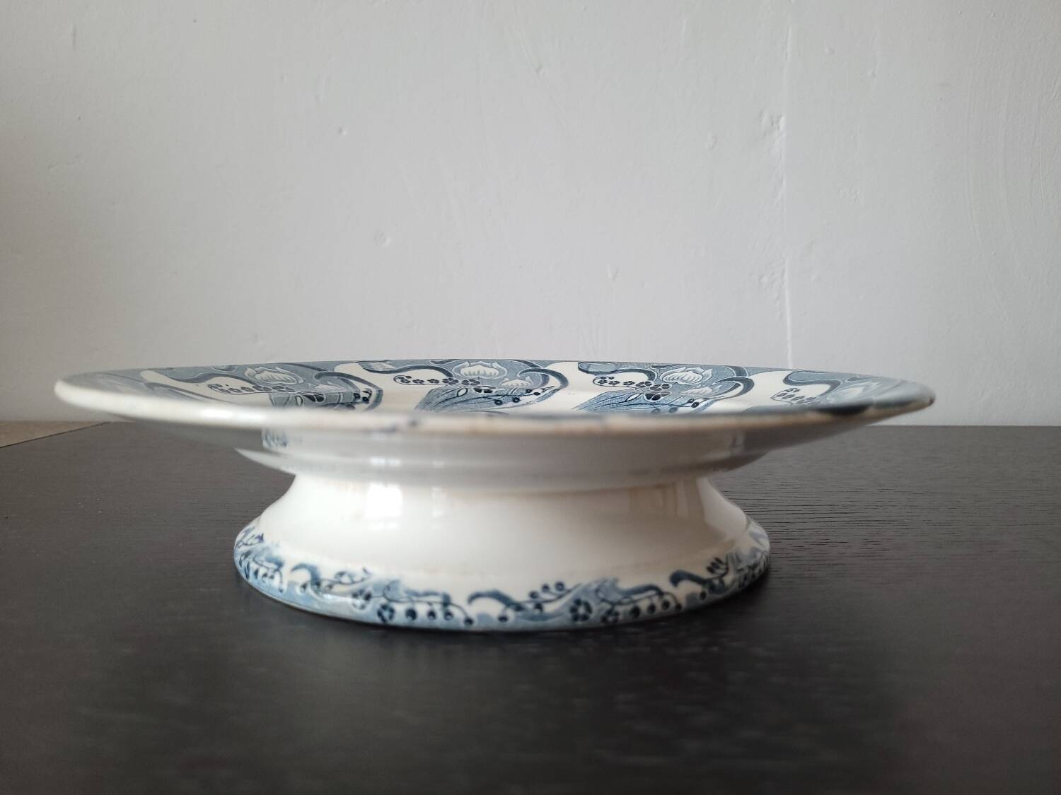 Longwy blue footed plate
