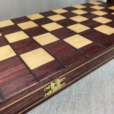 Wooden checkers game