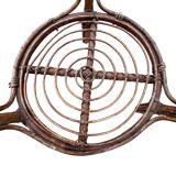 Rattan coffee table from the 50's Italy